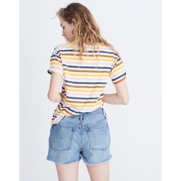 NWT Madewell The Dad Jean Short Cotton Denim - Picture 1 of 10